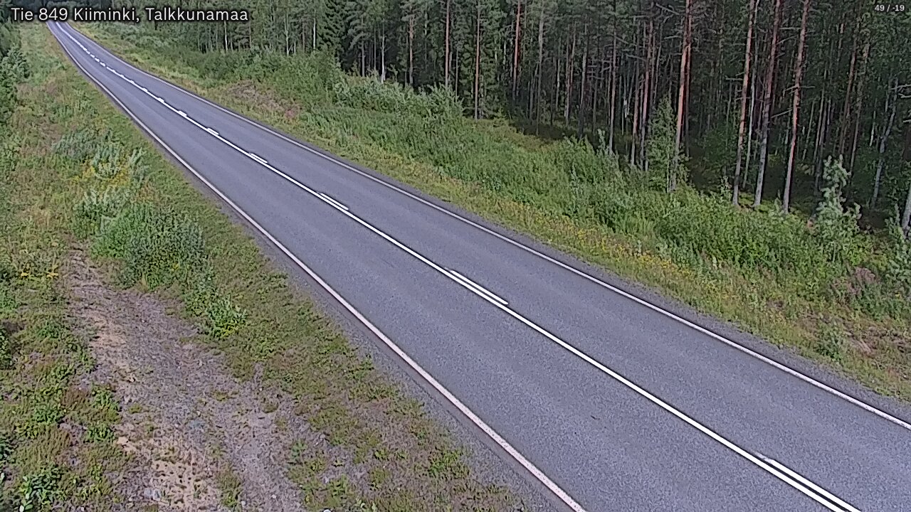 Weather Camera Image Road 849 Kiiminki, Talkkunamaa, Oulu, Pohjois-Pohjanmaa