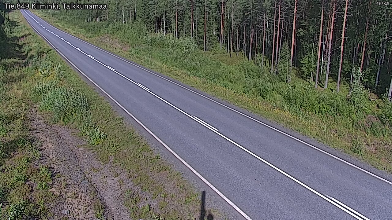 Weather Camera Image Road 849 Kiiminki, Talkkunamaa, Oulu, Pohjois-Pohjanmaa