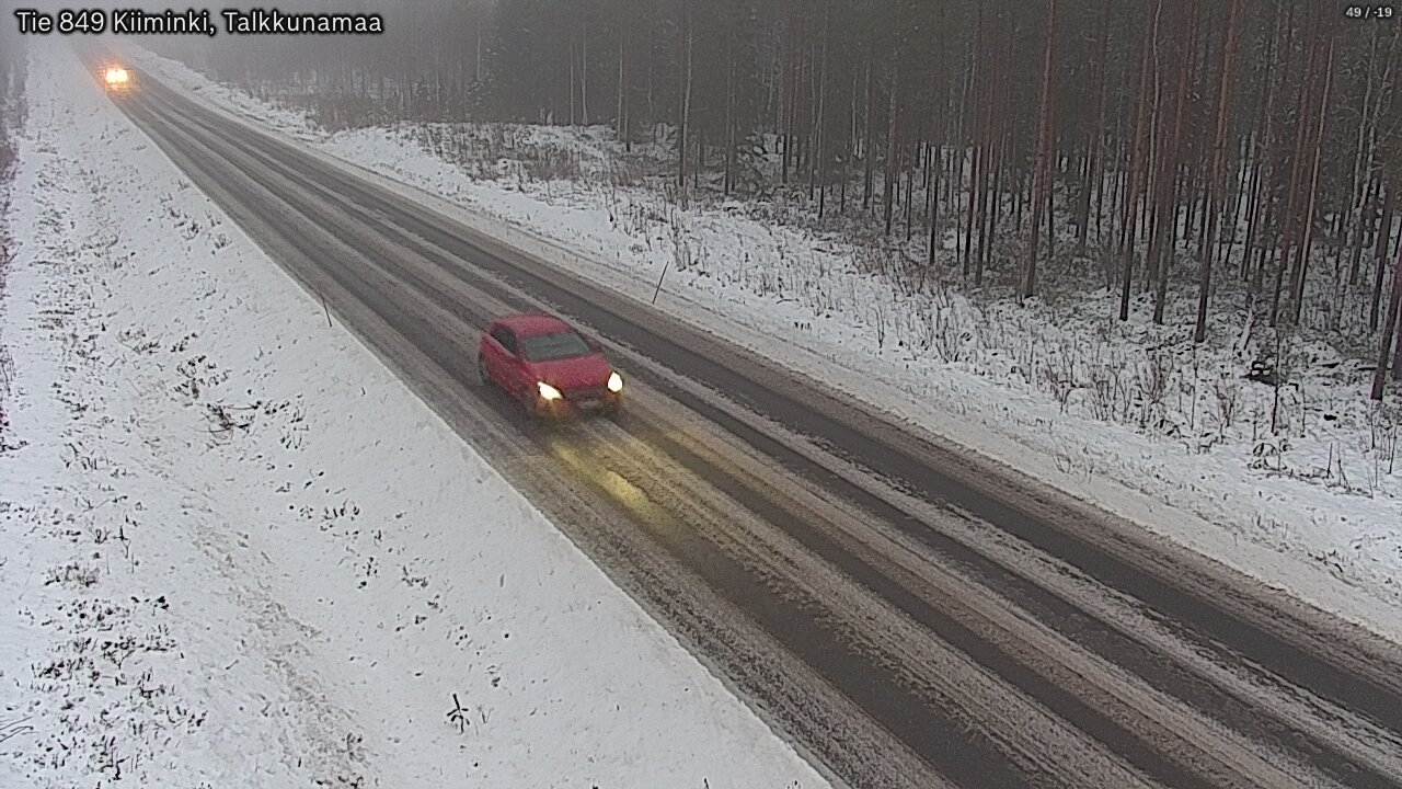 Weather Camera Image Väg 849 Kiiminki, Talkkunamaa, Oulu, Pohjois-Pohjanmaa