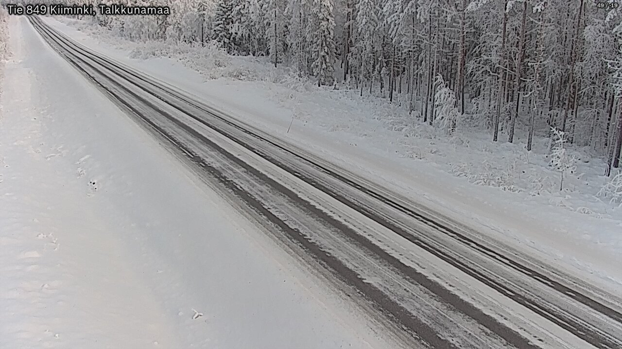 Weather Camera Image Road 849 Kiiminki, Talkkunamaa, Oulu, Pohjois-Pohjanmaa