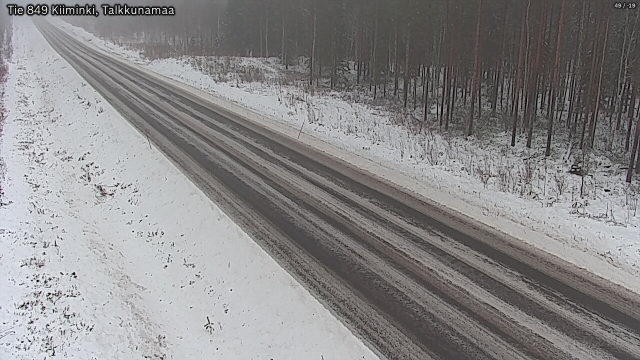 Weather Camera Image Road 849 Kiiminki, Talkkunamaa, Oulu, Pohjois-Pohjanmaa