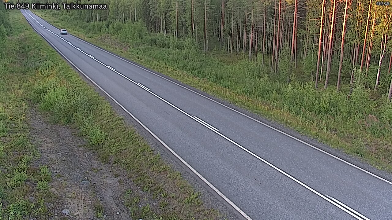 Weather Camera Image Road 849 Kiiminki, Talkkunamaa, Oulu, Pohjois-Pohjanmaa