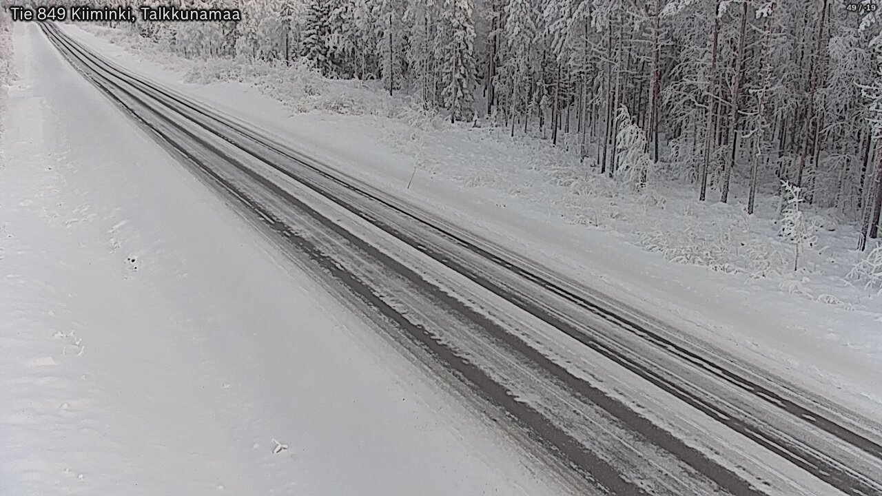 Weather Camera Image Road 849 Kiiminki, Talkkunamaa, Oulu, Pohjois-Pohjanmaa