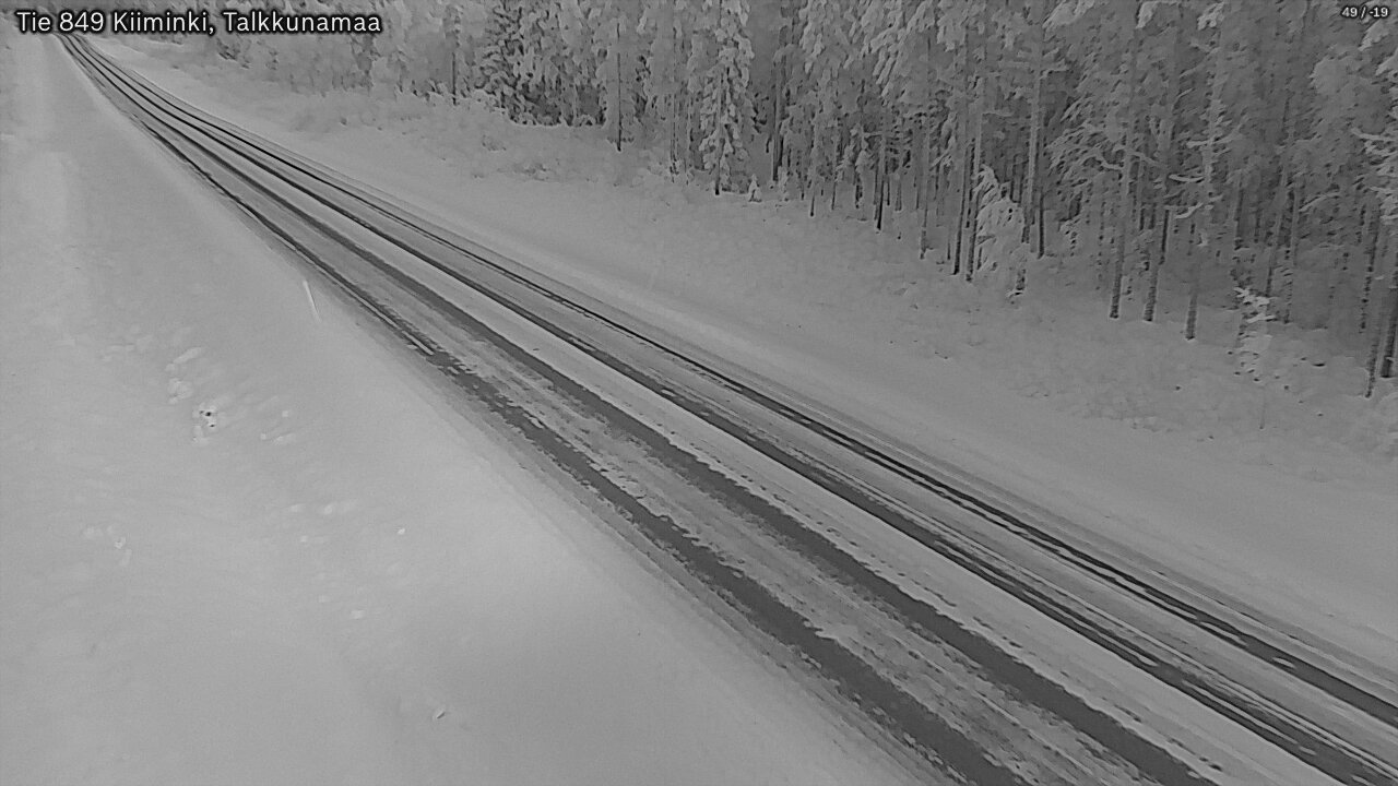 Weather Camera Image Road 849 Kiiminki, Talkkunamaa, Oulu, Pohjois-Pohjanmaa