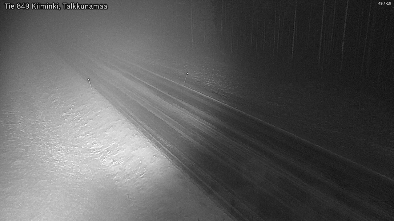 Weather Camera Image Road 849 Kiiminki, Talkkunamaa, Oulu, Pohjois-Pohjanmaa