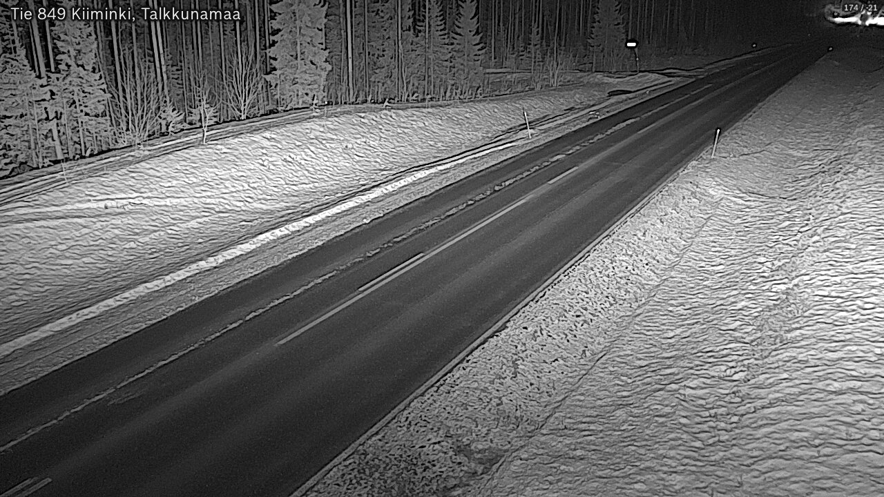 Kelikamerat Kuva Tie 849 Kiiminki, Talkkunamaa, Oulu, Pohjois-Pohjanmaa