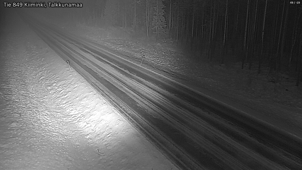Weather Camera Image Road 849 Kiiminki, Talkkunamaa, Oulu, Pohjois-Pohjanmaa