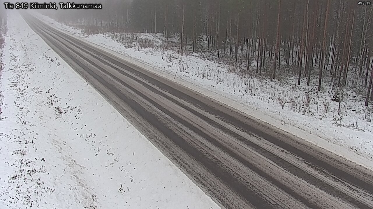 Weather Camera Image Road 849 Kiiminki, Talkkunamaa, Oulu, Pohjois-Pohjanmaa