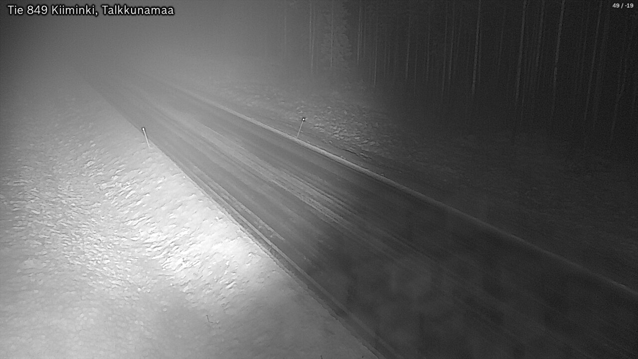 Weather Camera Image Road 849 Kiiminki, Talkkunamaa, Oulu, Pohjois-Pohjanmaa