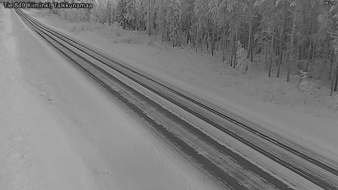 Weather Camera Image Road 849 Kiiminki, Talkkunamaa, Oulu, Pohjois-Pohjanmaa
