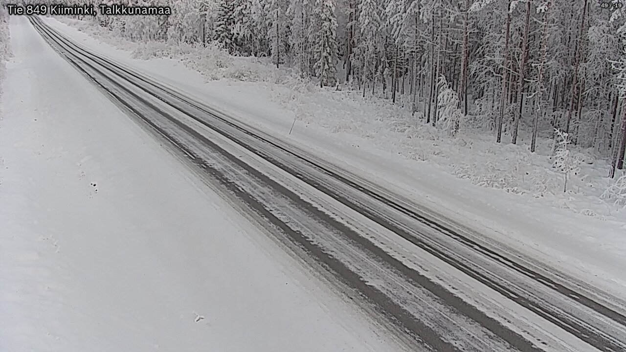 Weather Camera Image Road 849 Kiiminki, Talkkunamaa, Oulu, Pohjois-Pohjanmaa