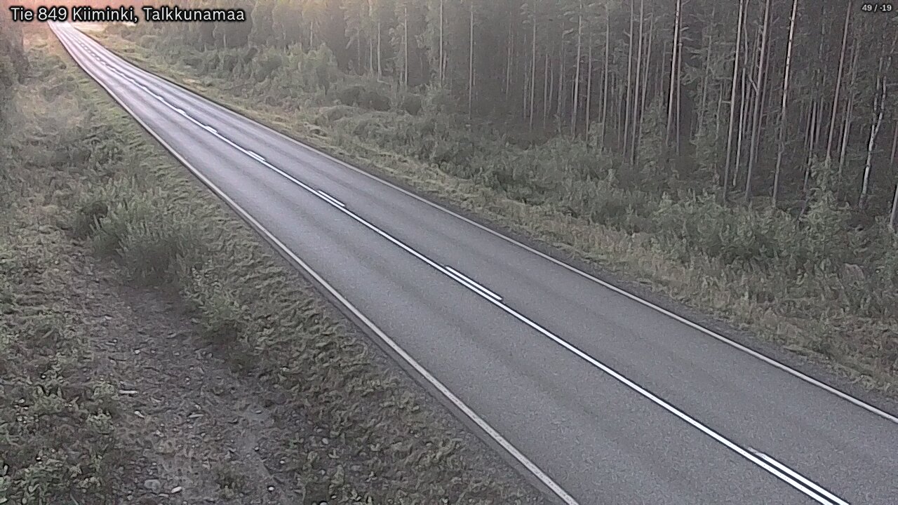 Weather Camera Image Road 849 Kiiminki, Talkkunamaa, Oulu, Pohjois-Pohjanmaa