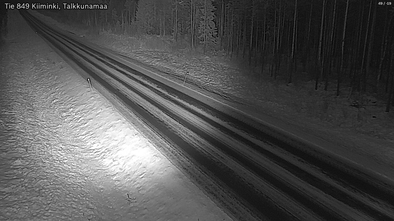 Weather Camera Image Väg 849 Kiiminki, Talkkunamaa, Oulu, Pohjois-Pohjanmaa