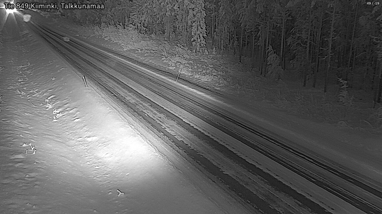 Weather Camera Image Road 849 Kiiminki, Talkkunamaa, Oulu, Pohjois-Pohjanmaa