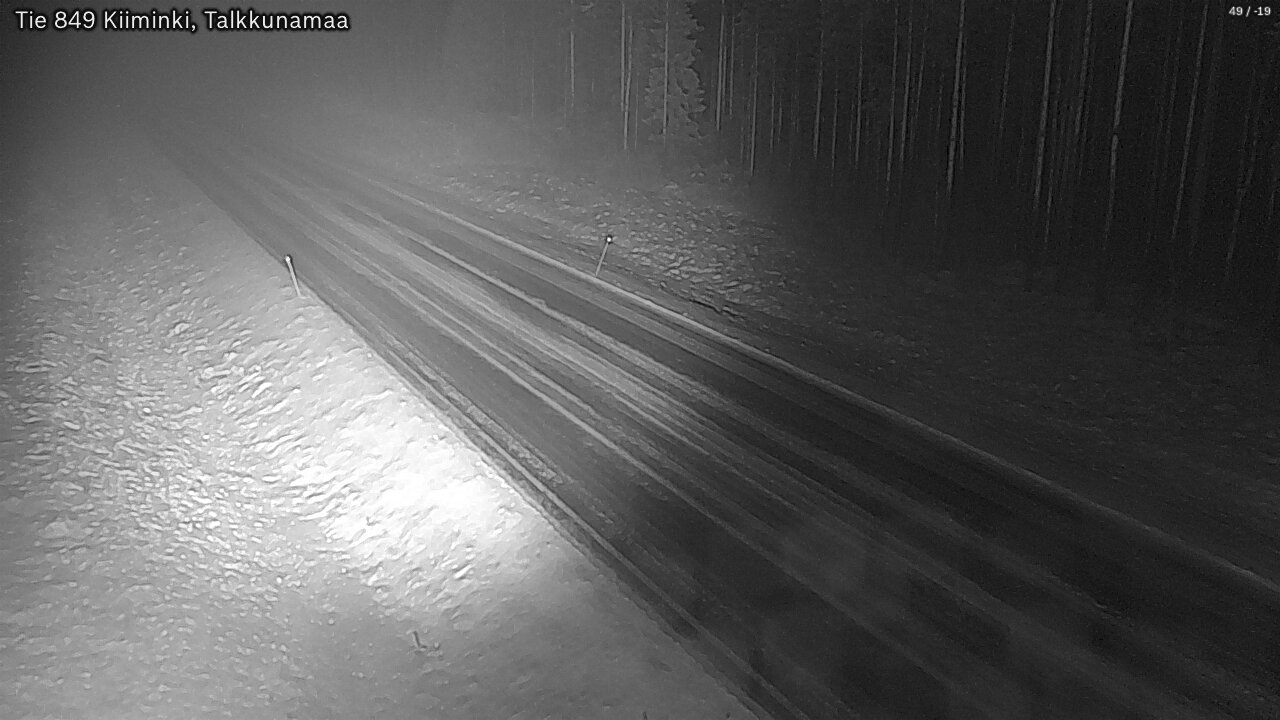 Weather Camera Image Road 849 Kiiminki, Talkkunamaa, Oulu, Pohjois-Pohjanmaa
