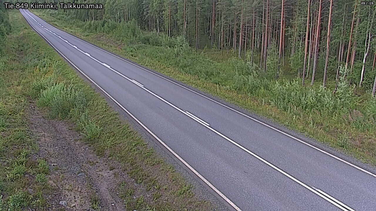 Weather Camera Image Road 849 Kiiminki, Talkkunamaa, Oulu, Pohjois-Pohjanmaa