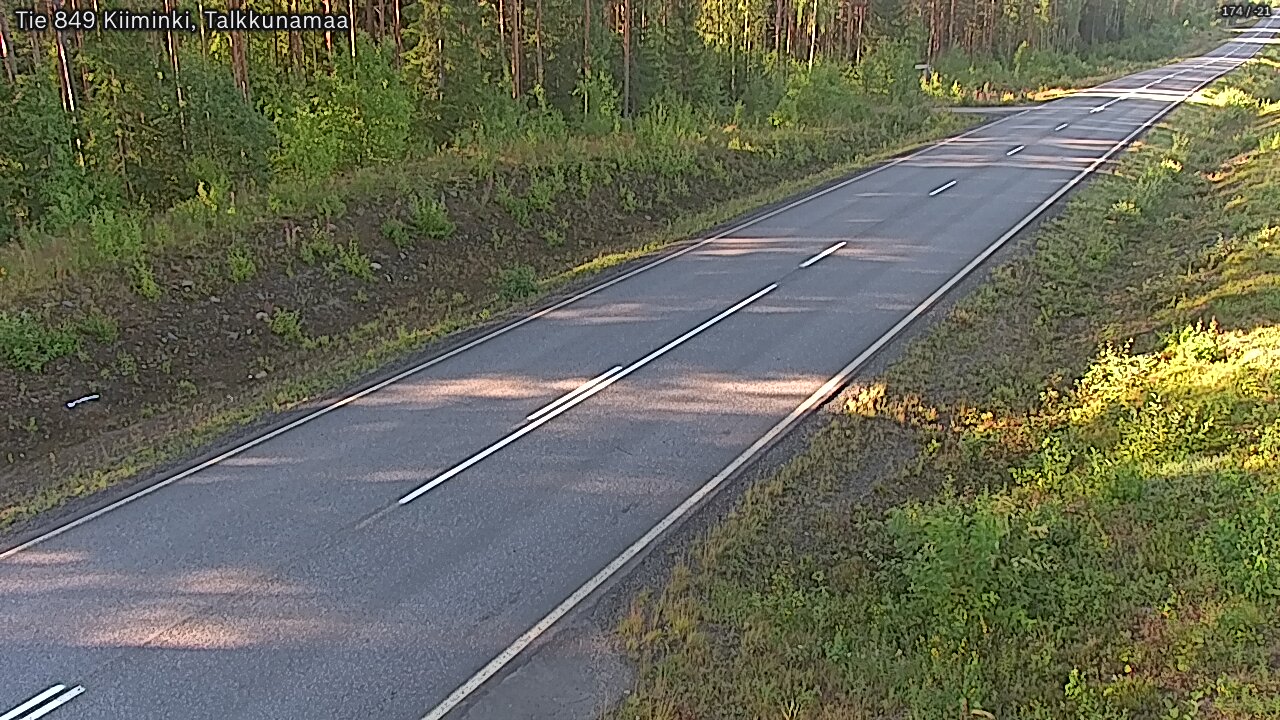 Weather Camera Image Road 849 Kiiminki, Talkkunamaa, Oulu, Pohjois-Pohjanmaa