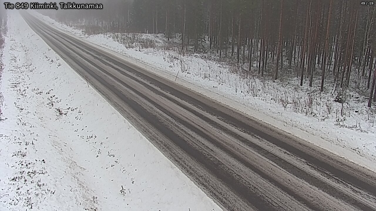 Weather Camera Image Road 849 Kiiminki, Talkkunamaa, Oulu, Pohjois-Pohjanmaa