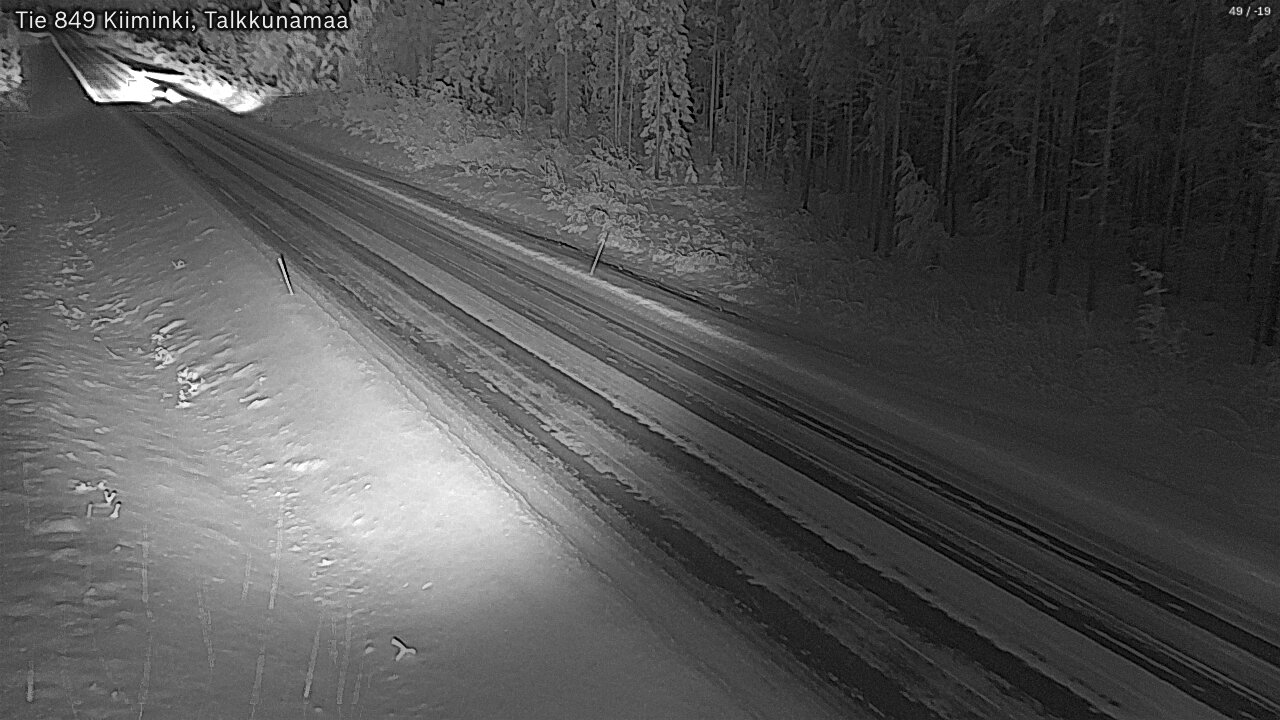 Weather Camera Image Road 849 Kiiminki, Talkkunamaa, Oulu, Pohjois-Pohjanmaa