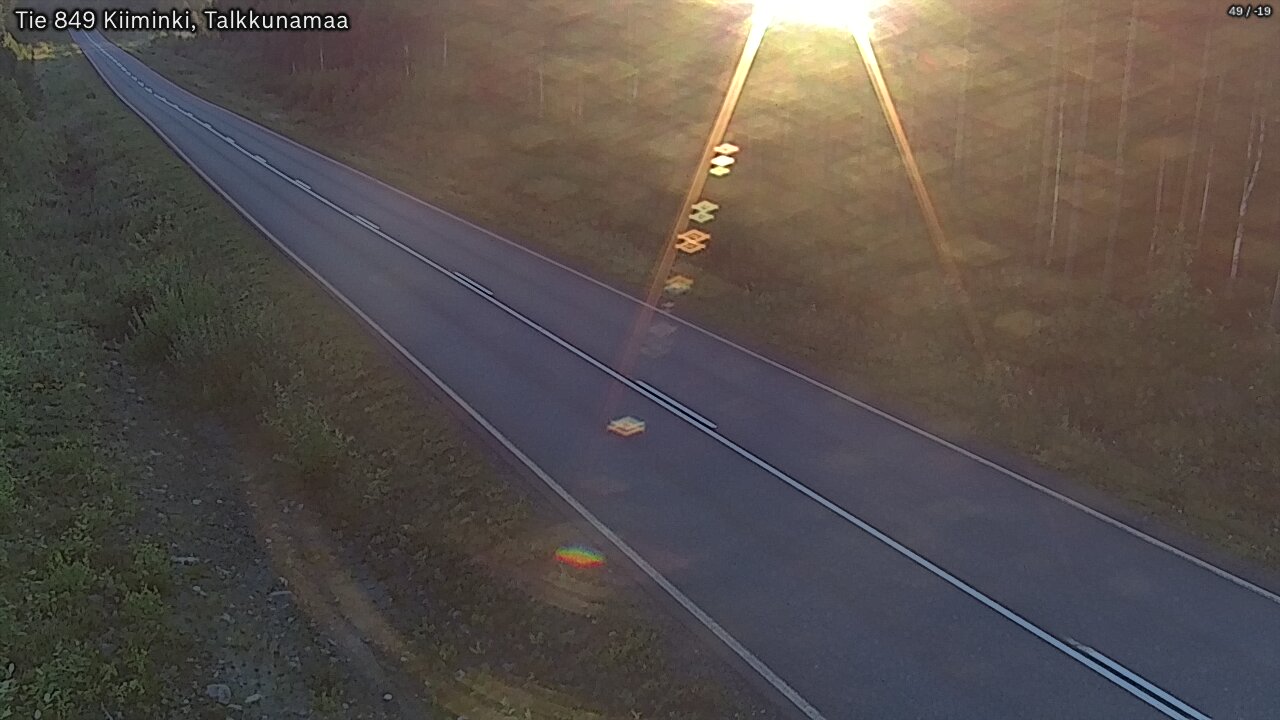 Weather Camera Image Road 849 Kiiminki, Talkkunamaa, Oulu, Pohjois-Pohjanmaa
