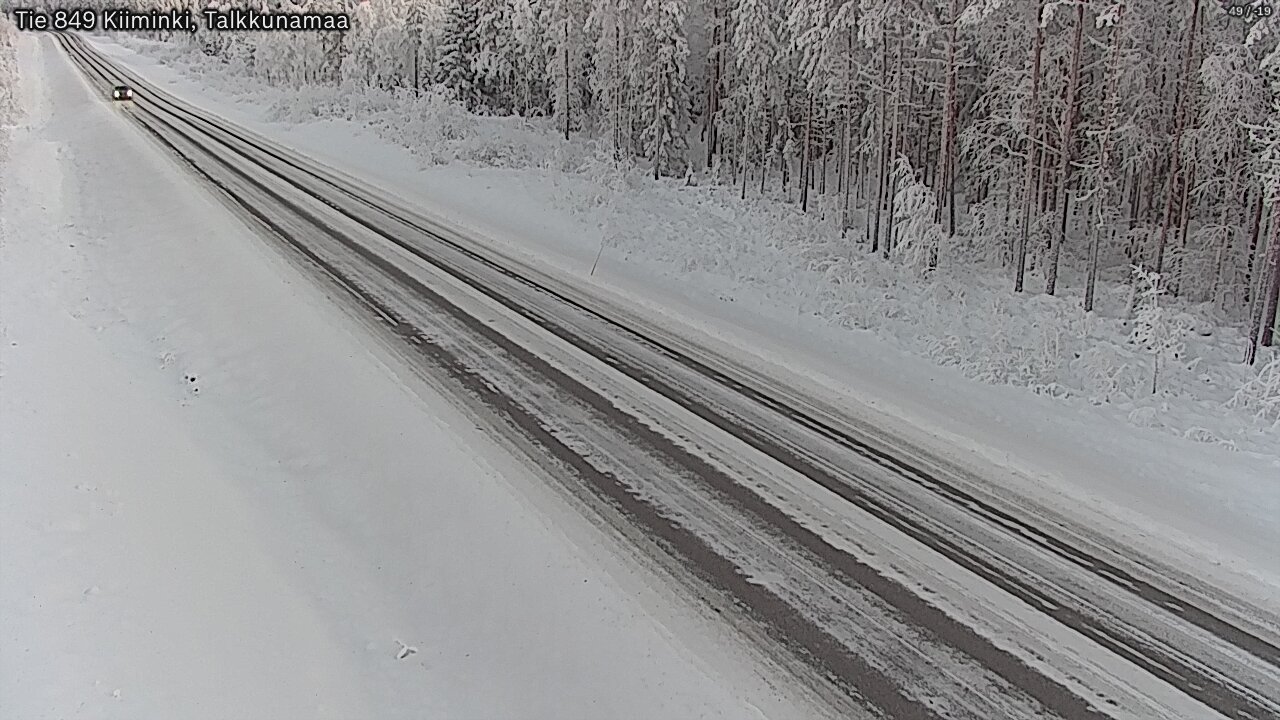 Weather Camera Image Road 849 Kiiminki, Talkkunamaa, Oulu, Pohjois-Pohjanmaa