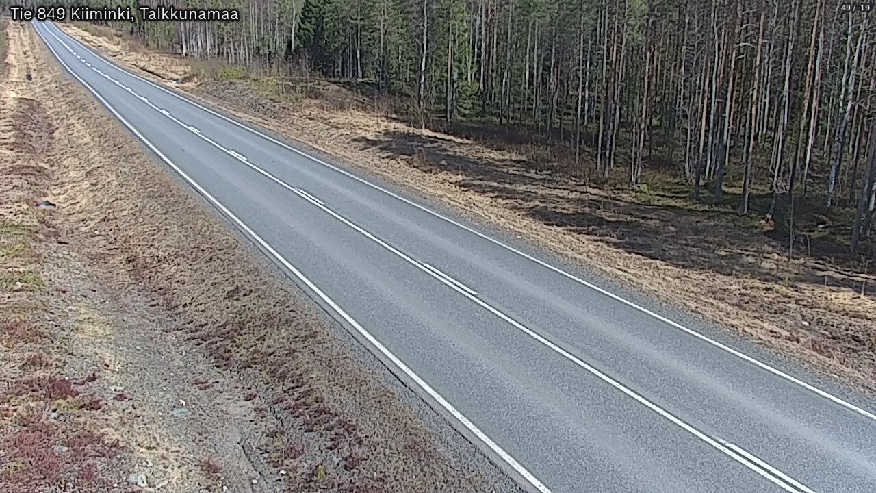 Kelikamerat Kuva Tie 849 Kiiminki, Talkkunamaa, Oulu, Pohjois-Pohjanmaa