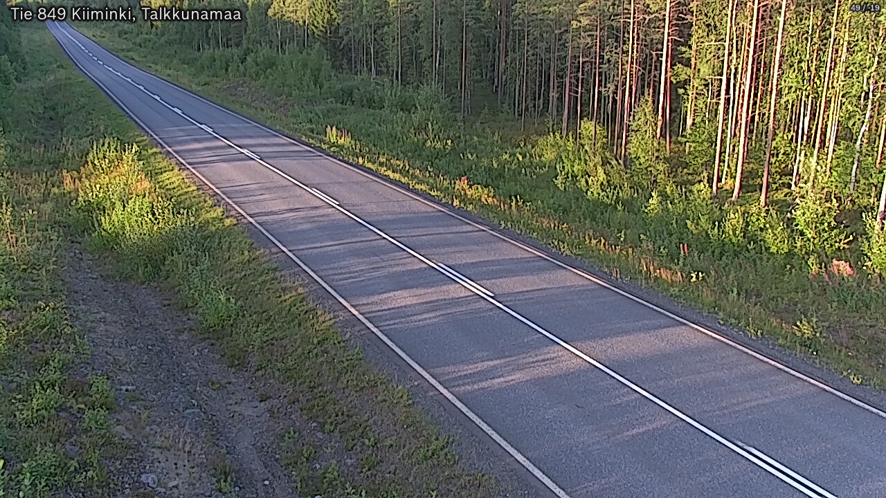 Weather Camera Image Road 849 Kiiminki, Talkkunamaa, Oulu, Pohjois-Pohjanmaa