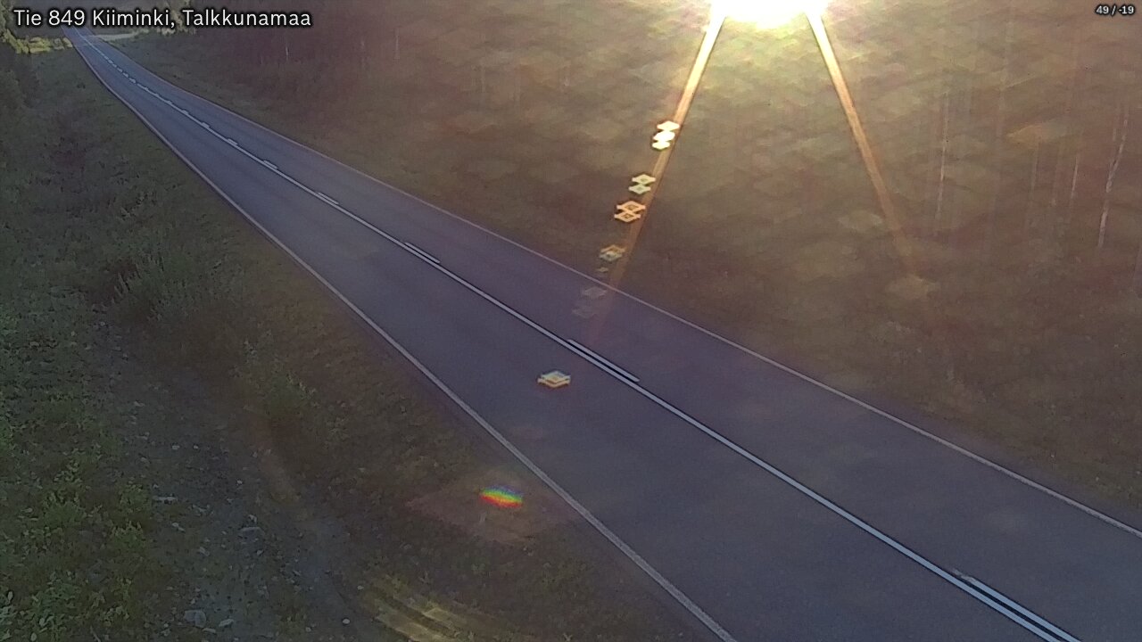 Weather Camera Image Road 849 Kiiminki, Talkkunamaa, Oulu, Pohjois-Pohjanmaa