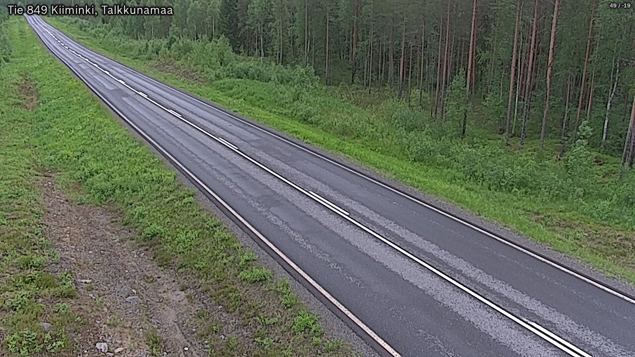 Weather Camera Image Road 849 Kiiminki, Talkkunamaa, Oulu, Pohjois-Pohjanmaa