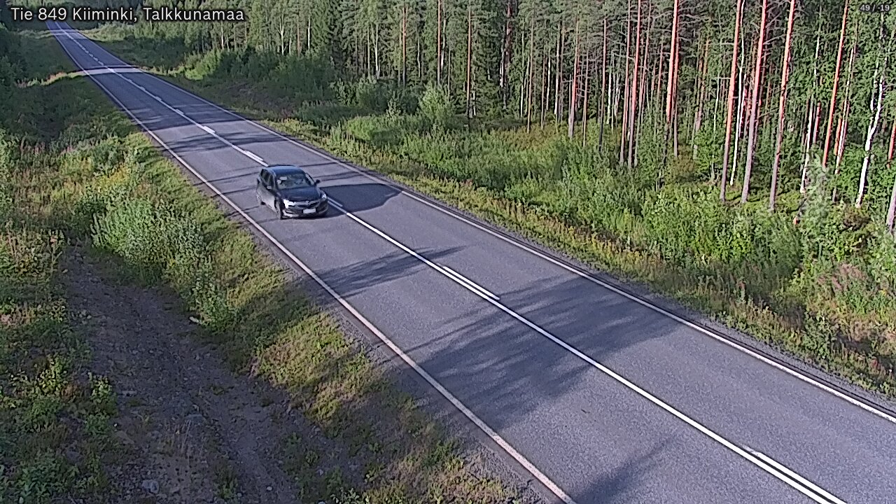 Weather Camera Image Road 849 Kiiminki, Talkkunamaa, Oulu, Pohjois-Pohjanmaa
