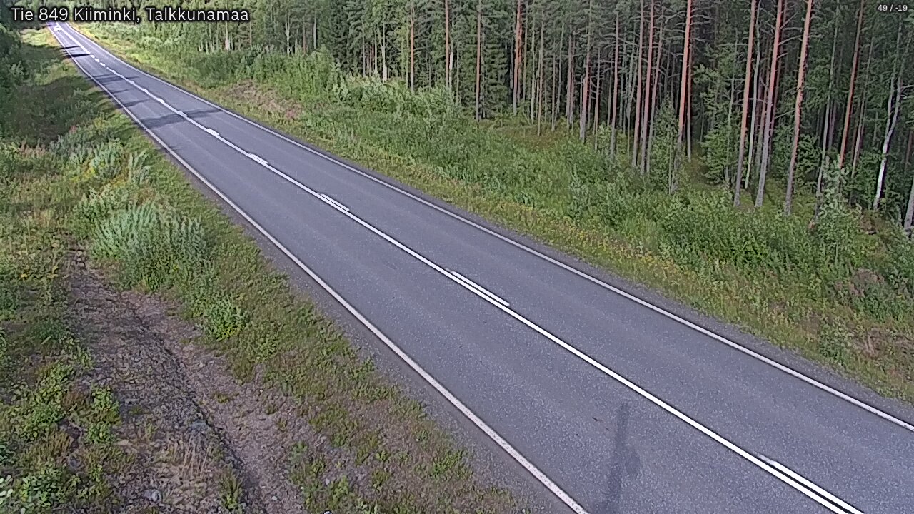 Weather Camera Image Road 849 Kiiminki, Talkkunamaa, Oulu, Pohjois-Pohjanmaa