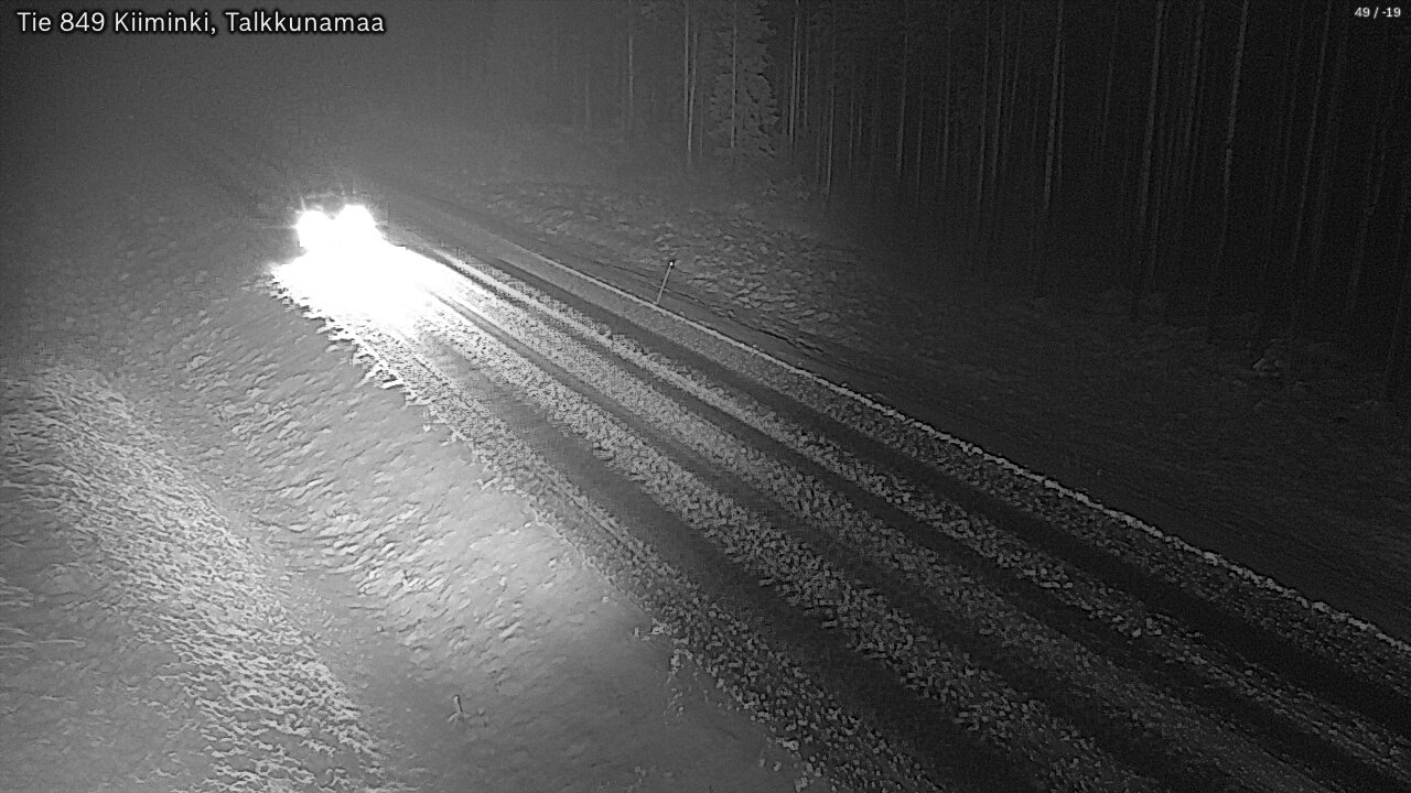 Weather Camera Image Väg 849 Kiiminki, Talkkunamaa, Oulu, Pohjois-Pohjanmaa