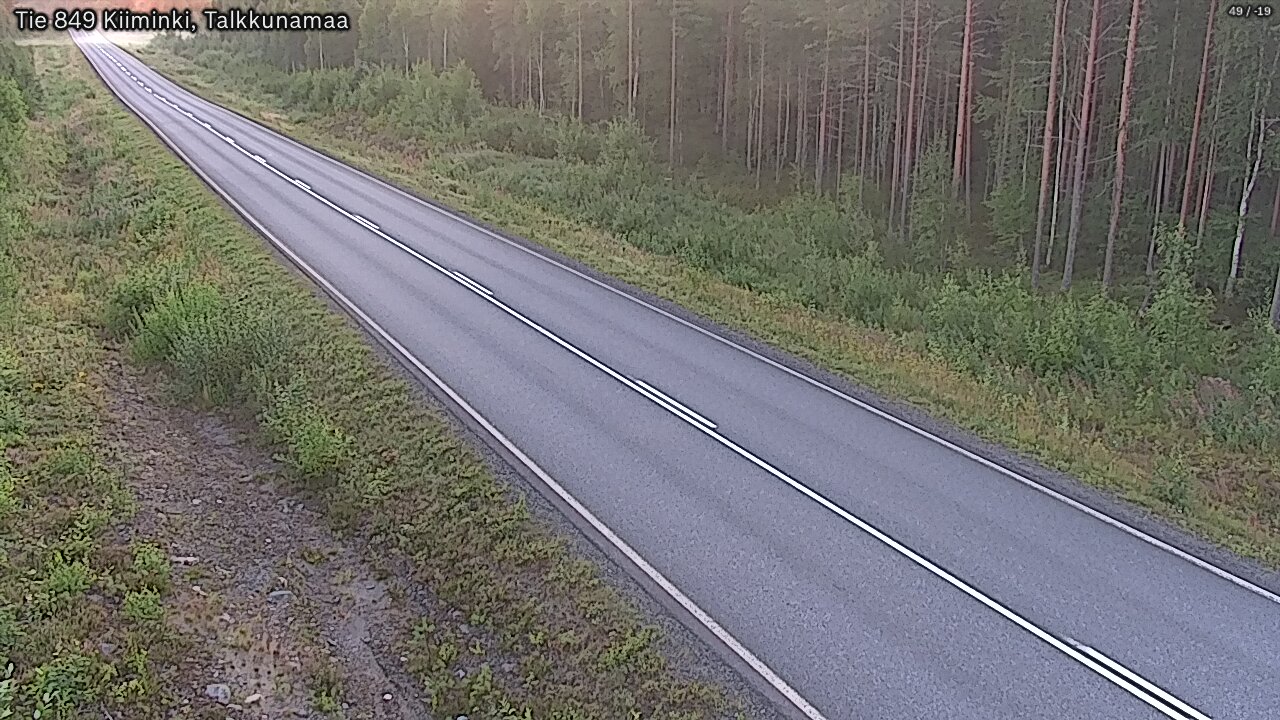 Weather Camera Image Road 849 Kiiminki, Talkkunamaa, Oulu, Pohjois-Pohjanmaa