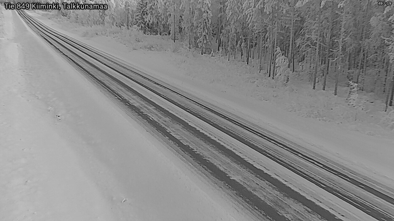 Weather Camera Image Road 849 Kiiminki, Talkkunamaa, Oulu, Pohjois-Pohjanmaa
