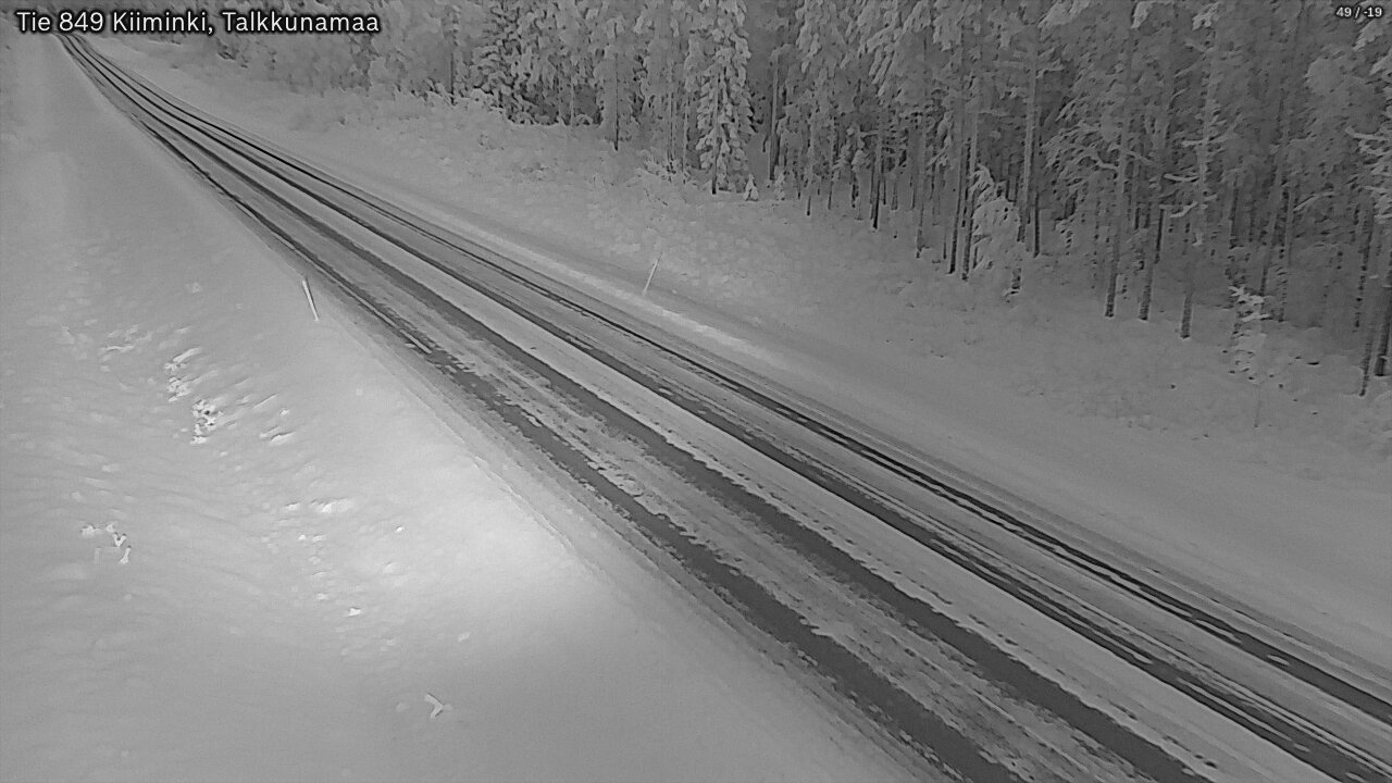 Weather Camera Image Road 849 Kiiminki, Talkkunamaa, Oulu, Pohjois-Pohjanmaa