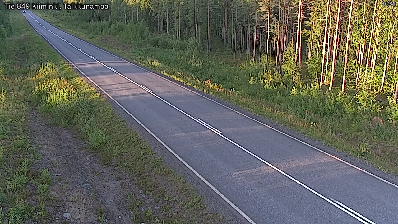 Weather Camera Image Road 849 Kiiminki, Talkkunamaa, Oulu, Pohjois-Pohjanmaa