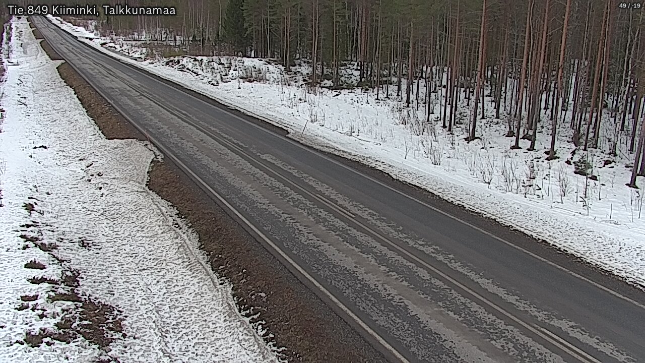 Weather Camera Image Väg 849 Kiiminki, Talkkunamaa, Oulu, Pohjois-Pohjanmaa