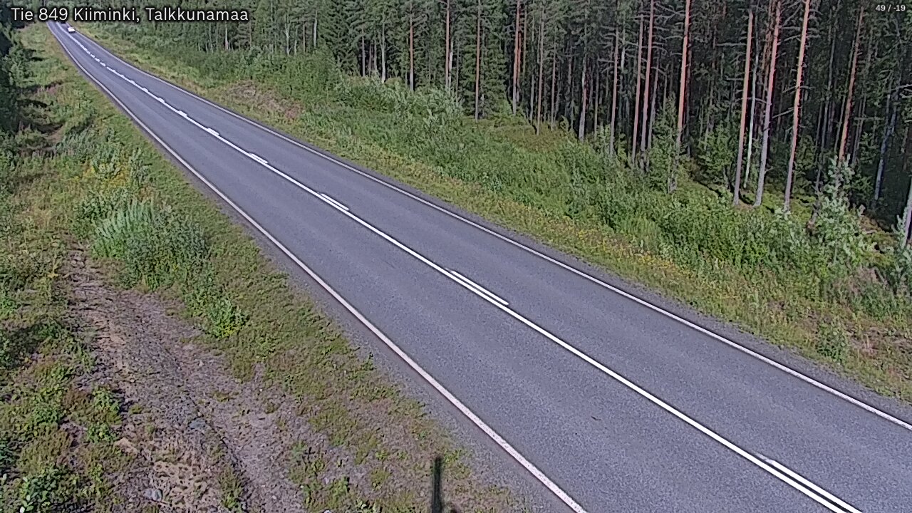 Weather Camera Image Road 849 Kiiminki, Talkkunamaa, Oulu, Pohjois-Pohjanmaa