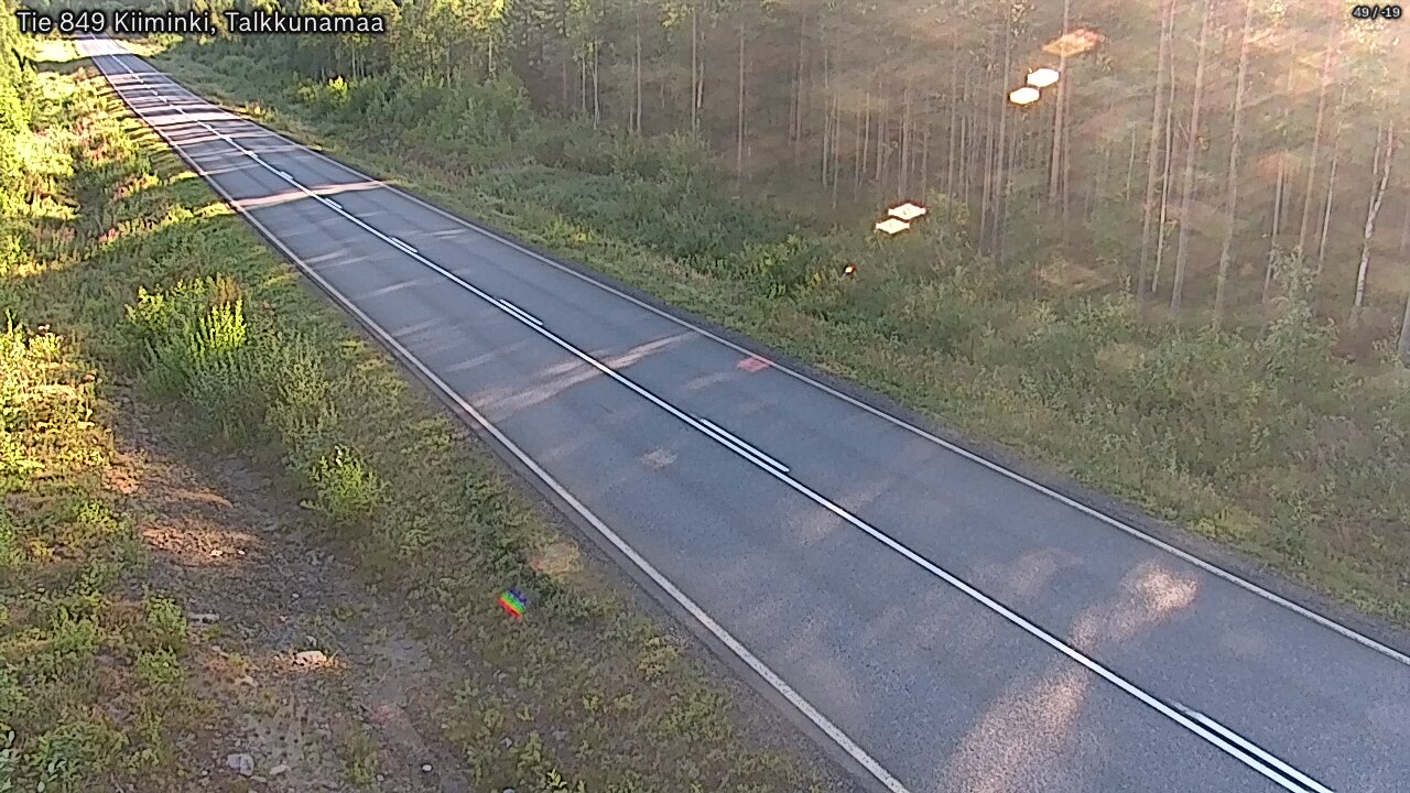 Weather Camera Image Road 849 Kiiminki, Talkkunamaa, Oulu, Pohjois-Pohjanmaa