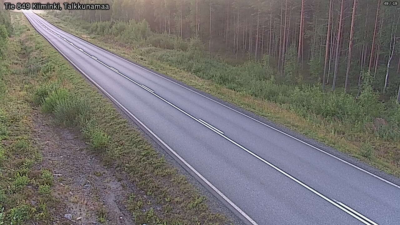 Weather Camera Image Road 849 Kiiminki, Talkkunamaa, Oulu, Pohjois-Pohjanmaa