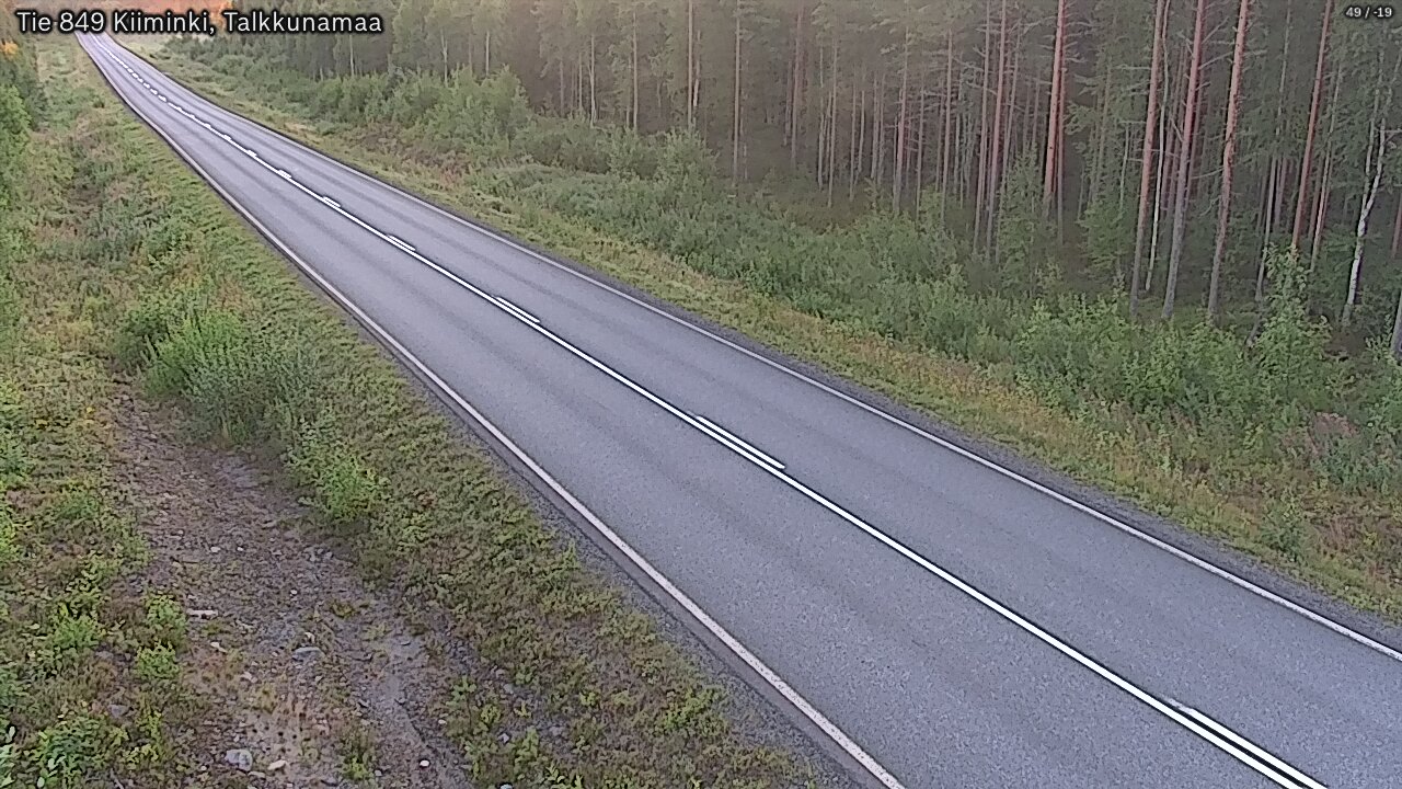 Weather Camera Image Road 849 Kiiminki, Talkkunamaa, Oulu, Pohjois-Pohjanmaa