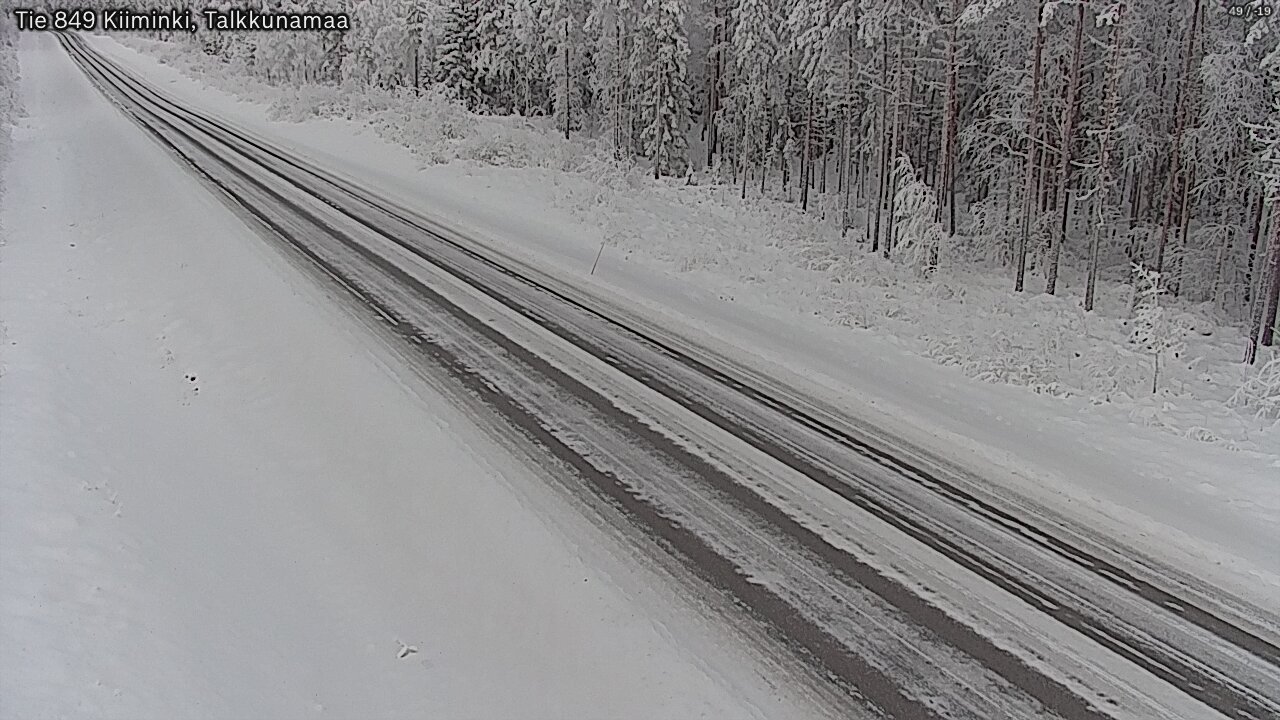 Weather Camera Image Road 849 Kiiminki, Talkkunamaa, Oulu, Pohjois-Pohjanmaa