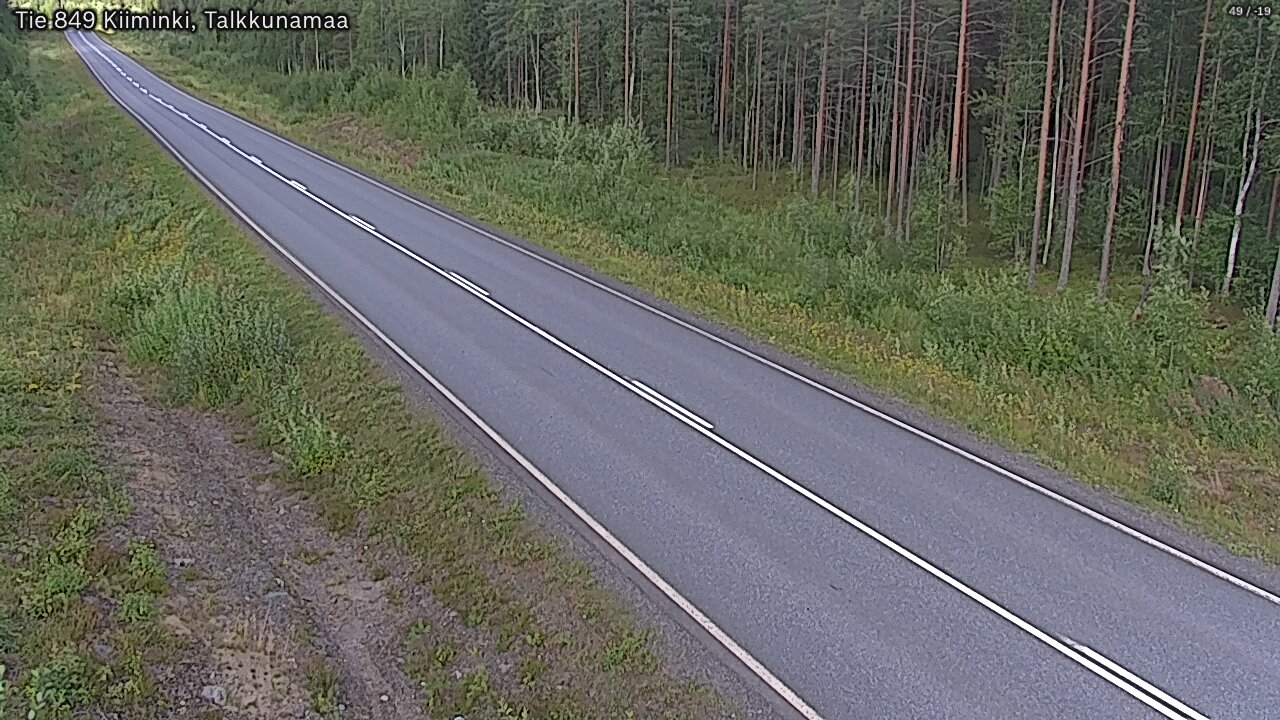 Weather Camera Image Road 849 Kiiminki, Talkkunamaa, Oulu, Pohjois-Pohjanmaa
