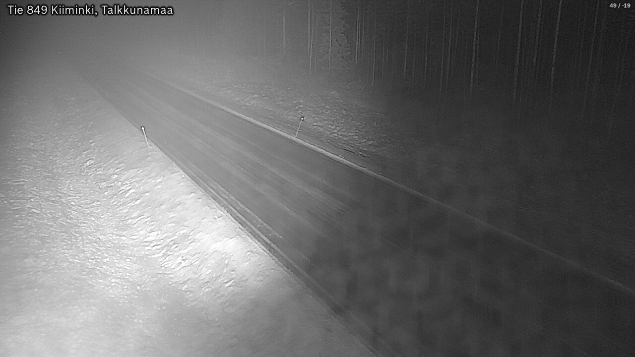 Weather Camera Image Road 849 Kiiminki, Talkkunamaa, Oulu, Pohjois-Pohjanmaa