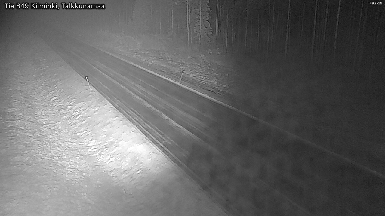 Weather Camera Image Road 849 Kiiminki, Talkkunamaa, Oulu, Pohjois-Pohjanmaa