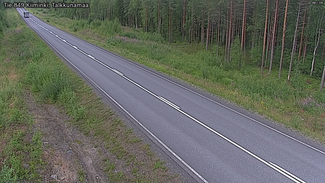 Weather Camera Image Väg 849 Kiiminki, Talkkunamaa, Oulu, Pohjois-Pohjanmaa