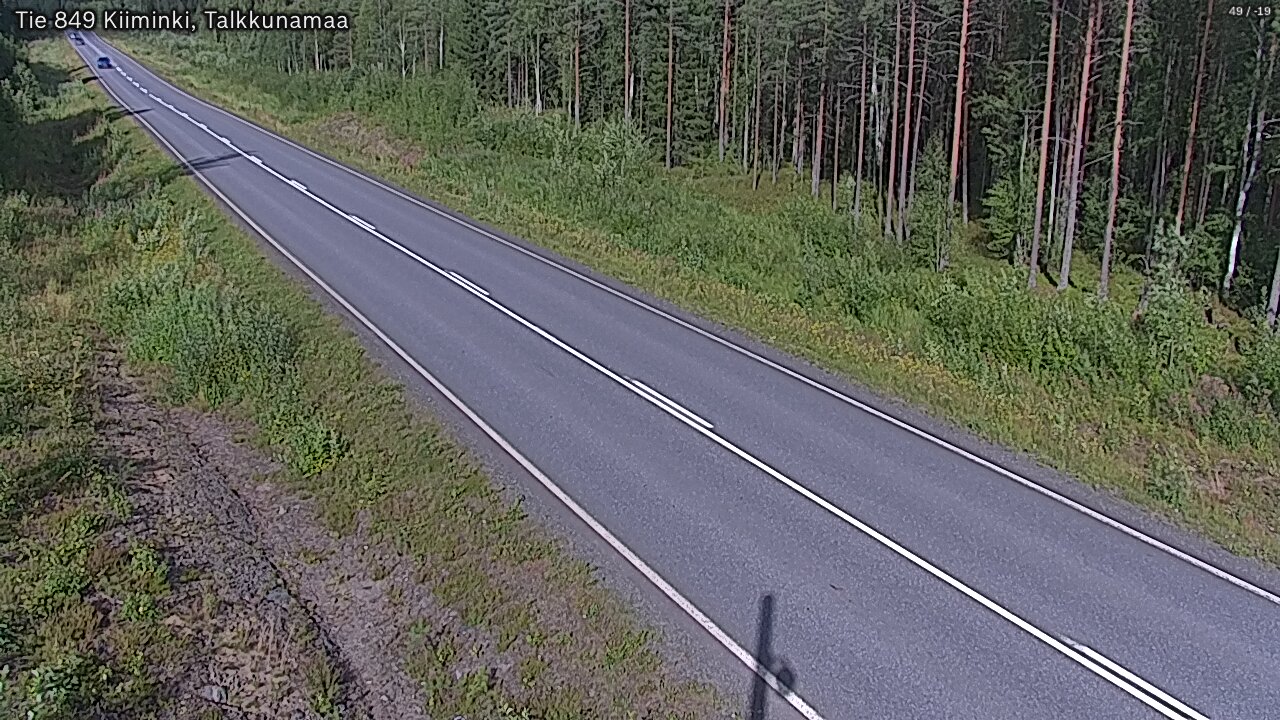 Weather Camera Image Road 849 Kiiminki, Talkkunamaa, Oulu, Pohjois-Pohjanmaa