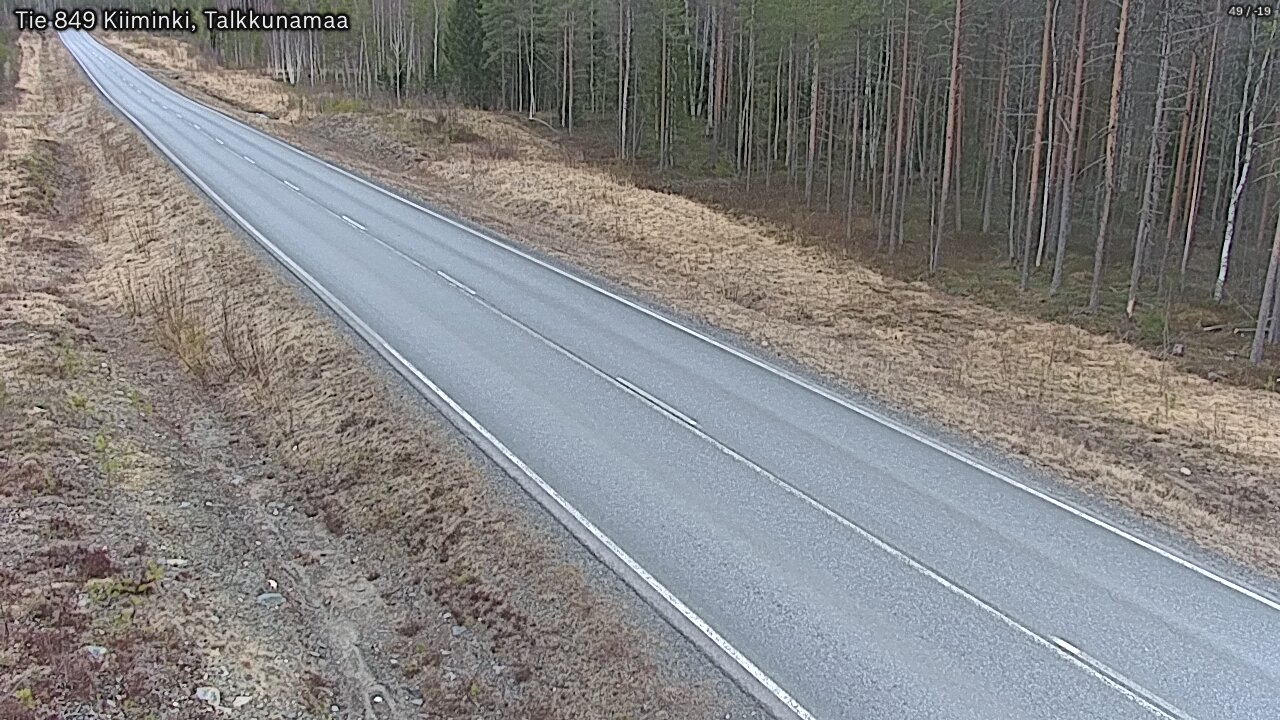 Weather Camera Image Road 849 Kiiminki, Talkkunamaa, Oulu, Pohjois-Pohjanmaa