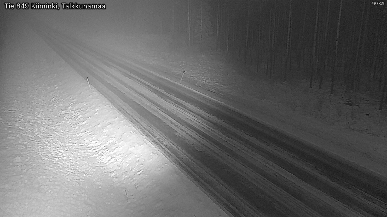 Weather Camera Image Road 849 Kiiminki, Talkkunamaa, Oulu, Pohjois-Pohjanmaa