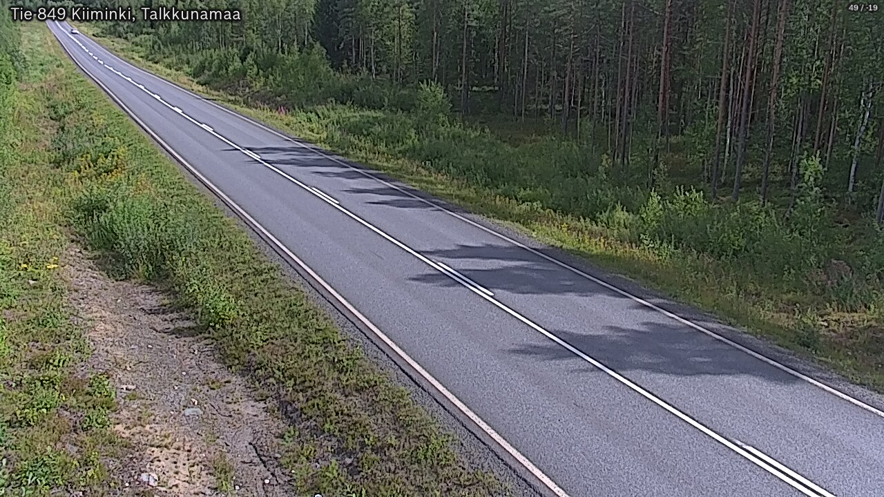 Weather Camera Image Road 849 Kiiminki, Talkkunamaa, Oulu, Pohjois-Pohjanmaa